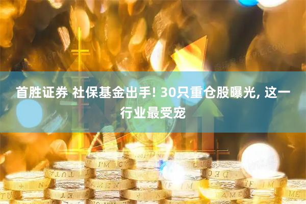 首胜证券 社保基金出手! 30只重仓股曝光, 这一行业最受宠