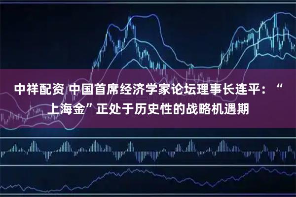 中祥配资 中国首席经济学家论坛理事长连平：“上海金”正处于历史性的战略机遇期