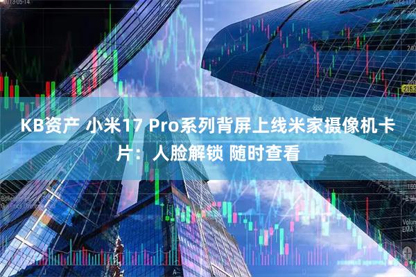 KB资产 小米17 Pro系列背屏上线米家摄像机卡片：人脸解锁 随时查看